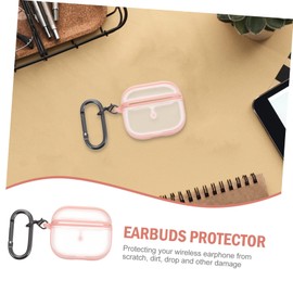 Gatuida 2sets Wireless Earbud Protector Case Stylish TPU Protective Cover for Convenient Earphone Holder Portable Design for Travel Everyday Use