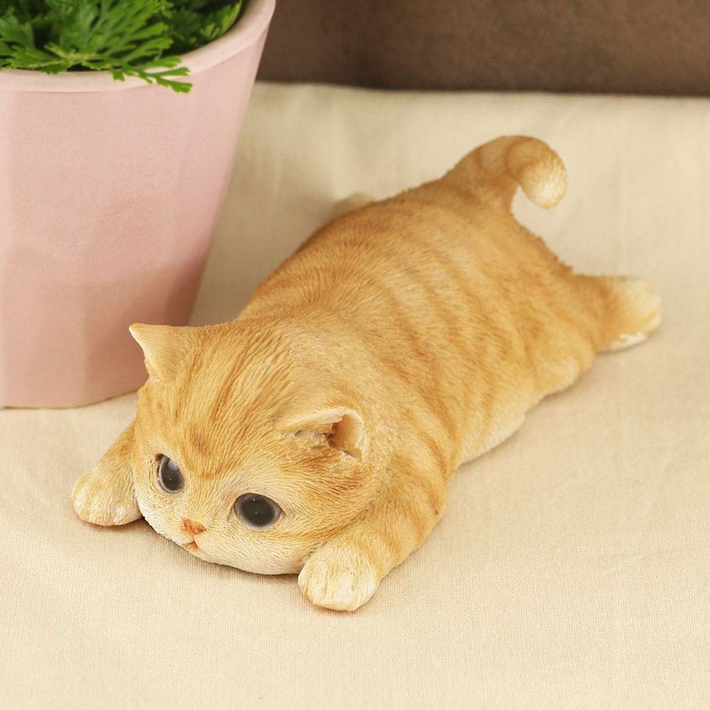 Devarier ca216y Cat Figurine, Tea Tiger, Cup Ramen, Magnet, Resin,