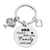 Ximalun Step Parent Keyring Gifts DNA Doesn't Make You Family