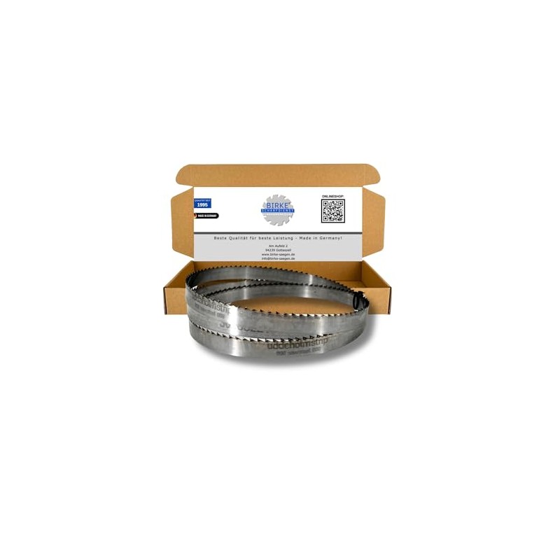 Band saw blades with hardened tooth tips, 1070-2500 mm, width