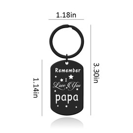 Papa Fathers Day Keychain for Grandpa Birthday Gifts for Men Papa Gifts from Grandkids Best Grandfather Gift for Papa Grandpa Granddad Retirement Gift for Pappy Poppop Papaw