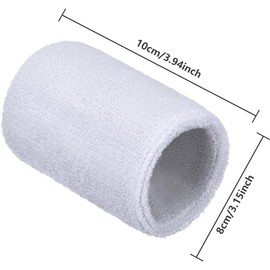 Sweat Bands Wristband - 2pcs Sweatbands - Athletic Soft Cotton Wrist Bands - Wrist Band Sweatband for Men and Women,Fitness Arm Sweatband, Sports Sweatband Bracelet for Tennis Running Basketball etc