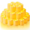Homemory 50Pack Flickering Flameless Votive Candles, 200+Hour Electric Fake Candles,