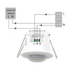 Clearhill PIR Motion Sensor, Ceiling Mount, Embedded Infrared Motion Detector,