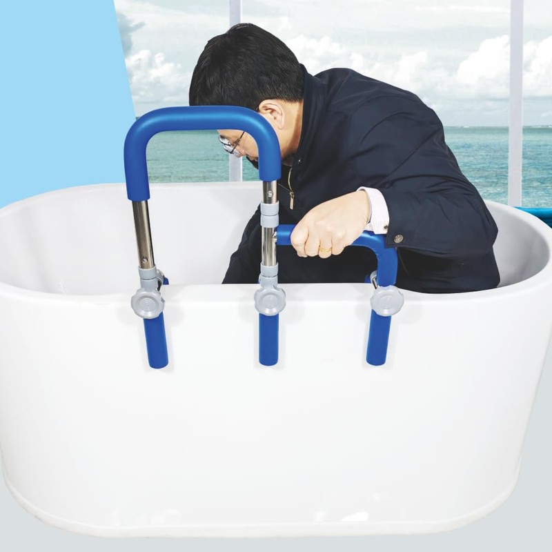 304 Stainless Steel Grab Bars for Bathtubs and Showers, Adjustable