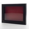 Black 5x7 Small Shadow Box Picture Wooden Frame with Red