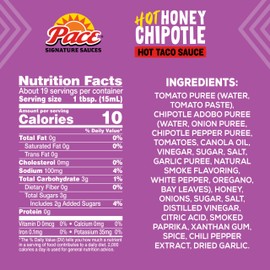 Pace Hot Honey Chipotle Signature Sauce, 11.1 oz (8 Pack)