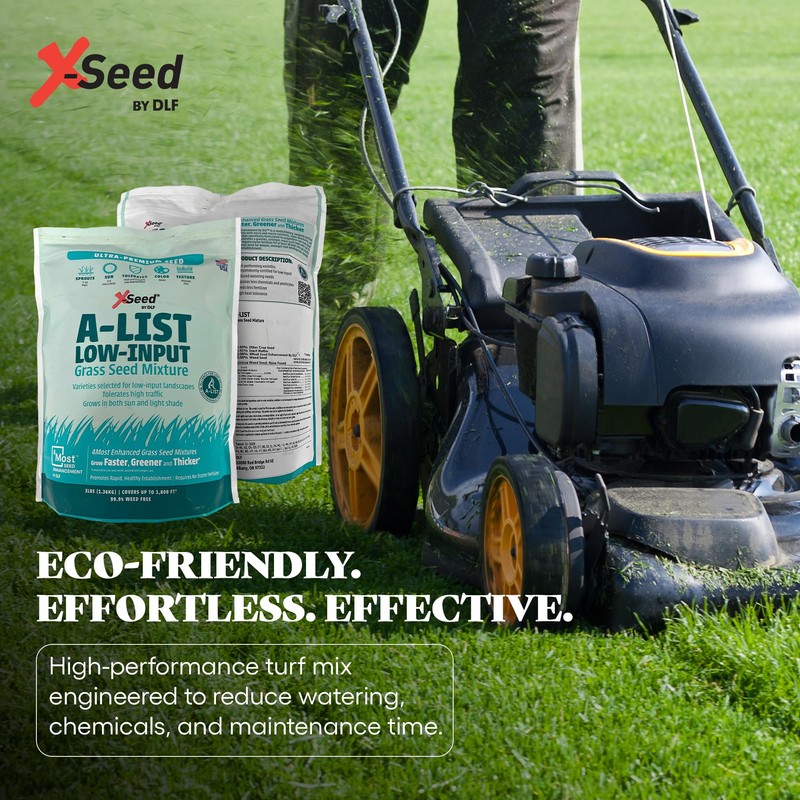 A-List Low Input Mixture Lawn Seed - Premium Grass Seeds