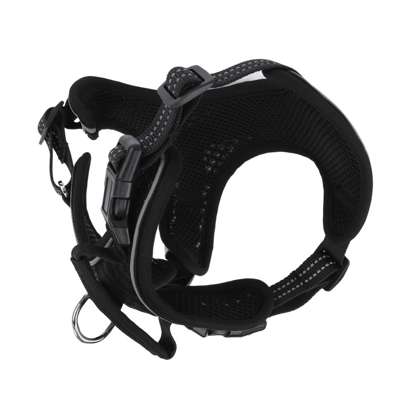 Dog Harness Adjustable Comfortable Reflective Strip Safety Mesh Dog Vest