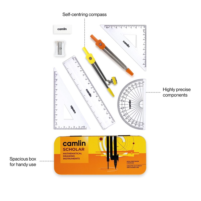 Camlin Scholar Mathematical Drawing Instruments