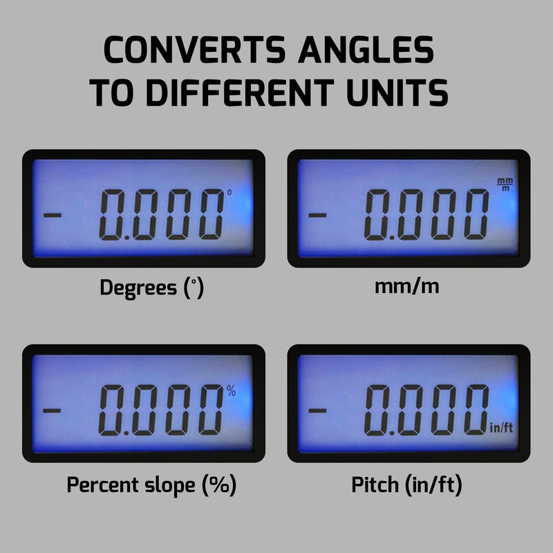 Digital Angle Finder Magnetic Protractor Inclinometer Angle Level Meter Tool