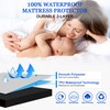 Waterproof Mattress Protector Emperor,200x200cm Mattress Cover for Bed,30cm Deep Pocket