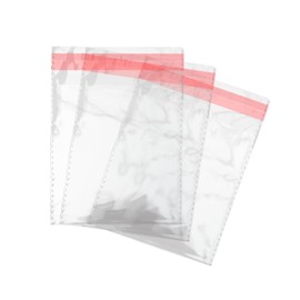 Cellophane bags (200 pieces) transparent with self-sealing strip, 200 adhesive cellophane clear bag in various sizes. Candy bags, cookie bags, bags for gifts, jewelry, books, cards, etc. (Transparent, 6x8 In)