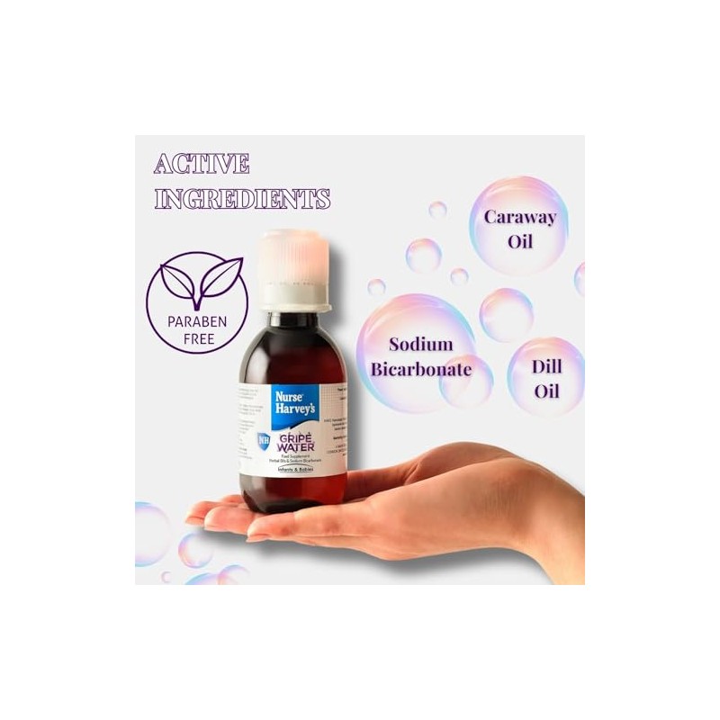 Nurse Harvey's Gripe Water 145ml (Natural Colic, Gas, Wind Relief)