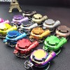 Mini Turbo Turbocharger Keychain Spinning Turbine Key Chain Ring Keyring