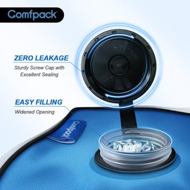 Comfpack L Refillable Ice Bag for Injuries, 27.5 x 10.8 inches Travel Ice Water Bag & Small Refillable Ice Bag for Injuries, 11.8 x 7.8 inches