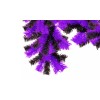 Lee Display 6FT Purple and Black Christmas Brush Garland Shiny