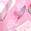 Whaline 109 Yard Pink Bow Packing Tape Pretty Bow Decorative