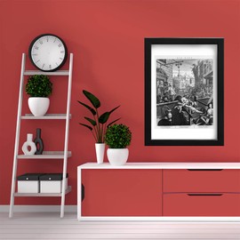 Spiffing Prints William Hogarth - Gin Lane - Medium - Semi Gloss - Unframed