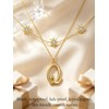 JIYVY32 14K Gold Plated Q Chic Initial Letter Keepsake