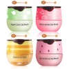 4 Packs Fruit Lip Balm Lip Mask, Moisturizing Lip Sleeping