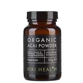 KIKI Health 100% Raw Organic Acai Berry Powder Superfood | Responsibly Sourced Freeze-Dried Acai Berries | Nutrient-Rich Vegan-Friendly | Ideal for Smoothies Yogurt & Various Recipes - 50g