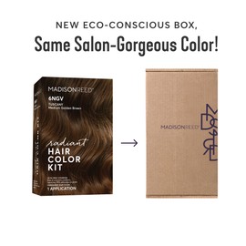Madison Reed Radiant Hair Color Kit | 6NGV Medium Golden Brown (Tuscany Brown) for 100% Gray Hair Coverage | Salon Quality Permanent Hair Dye | PPD-Free & Ammonia-Free | (Packaging May Vary) 1 Pack