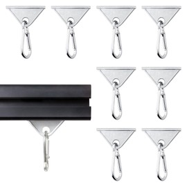 Seekliny 8 Pack 3030/4040 Extrusion Sliding Hook for 30/40 Series T-Slot V-Slot Aluminum Extrusion Hardware Accessories Silver