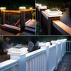 Solar Post Cap Lights 6-Pack, 2 Modes 16LEDs Bright Solar