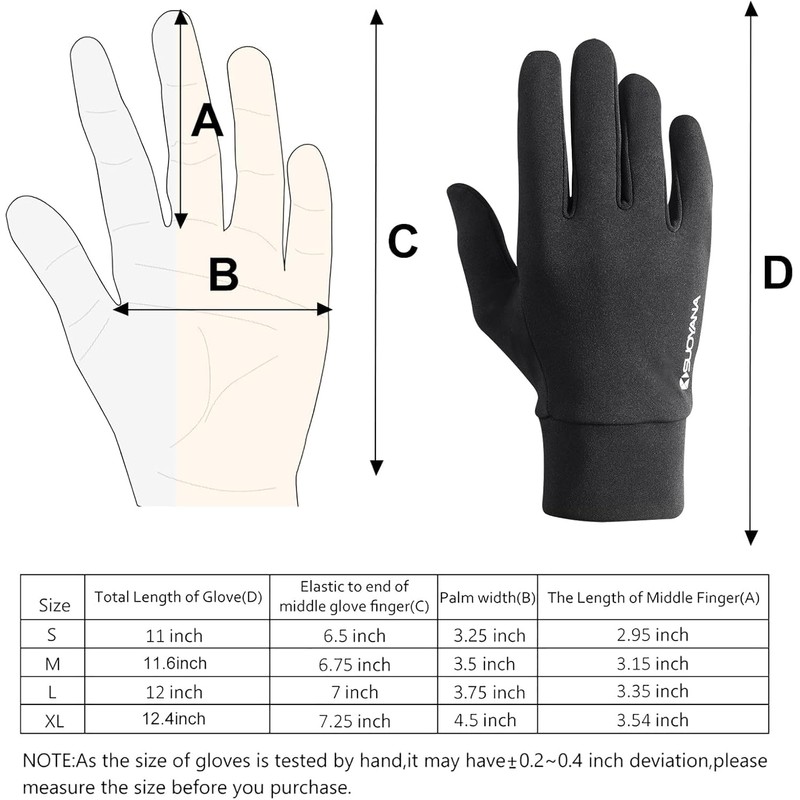 FANEVER Winter Gloves,Touch Screen Gloves Inner Fleece Thermal Warm Water