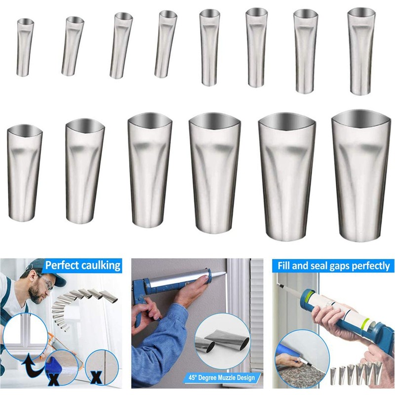 Caulking Finishing Tool Scraper Blade Saw Nozzle Glass Sealant Finishing