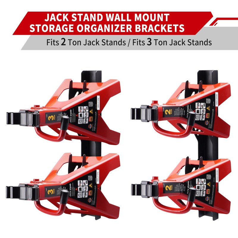 Racewill Jack Stand Wall Mount Organizer: Jack Stands Holder Storage