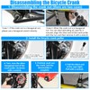 9 Piece Bicycle Crank Wrench Tool Set, Bicycle Crank Puller