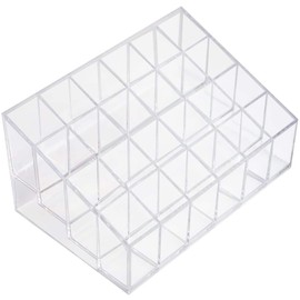Shiwaki 24 grid transparent plastic storage box household small items storage box transparent crystal box item display stand