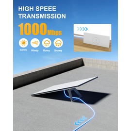 Foboiu Fit for Starlink Gen 3 Cable 125FT, Replacement Extension Cable for Starlink Standard V3 and Mini 24AWG Sheiled Waterproof Outdoor, Grey (125 Feet/38 Meter)