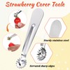 YBEATY 6 Pcs Tomato Stem Corer Strawberry Pitter Baller Practical