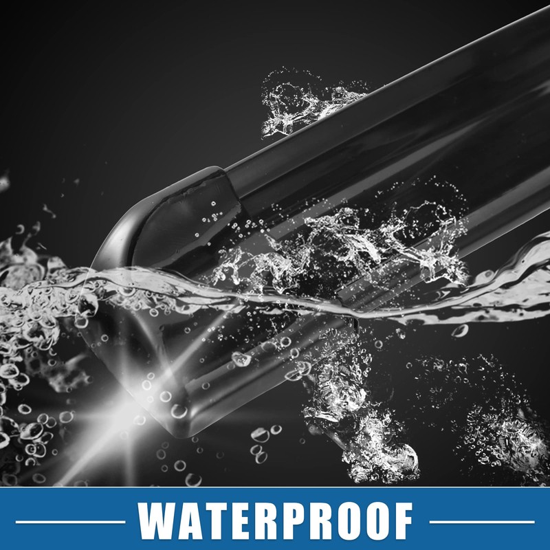 X AUTOHAUX Universal Car Spoiler with Red LED Light 47.2"/1.2m