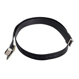 Cablecc USB 3.1 Front Panel IDC Header Male to Female Type-E M-F Motherboard Extension Data Cable 50cm