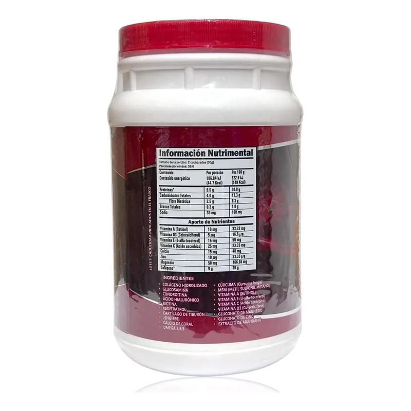 Colágeno Hidrolizado Glucosamina Biotina Arándano 2 Pzs