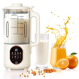 Flelano 50oz Automatic Nut Milk Maker, Homemade Hot Soy Milk Almond Cow Maker Machine