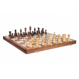 Wooden Tournament Chess Set with Wooden Board and Chess Pieces - Chessmen - European (21" (52cm) - American)