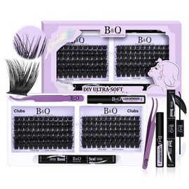 100D 200D Dramatic Soft Kit l Mega Volume Lashes, D-Curl, DIY Dramatic Ultra Soft  Lashes Extension, Waterproof Long Lasting Springtok:_100D Kit (280pcs)