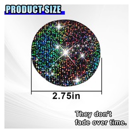 DUSCOKE 2PCS Bling Car Cup Holder Coasters - 2.75 Inch Bling Glitter Console Anti-Slip Cup Holder Insert Coaster - Universal Auto Insulated Cup Mats Car Interior Accessories for Women Girls (Black)