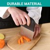 2 Pcs Large Crinkle Cutter - French Fry Slicer -
