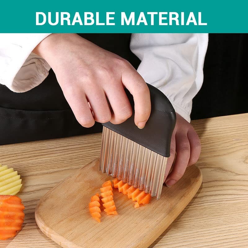 2 Pcs Large Crinkle Cutter - French Fry Slicer -