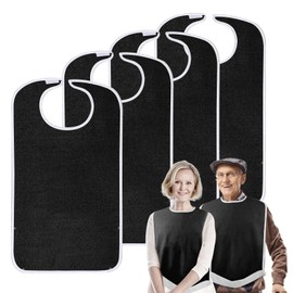 Pozico Adult Bibs for Eating Women/Men/elderly Washable,Waterproof, Clothing Protectors & Adult Bibs with Debris Trap