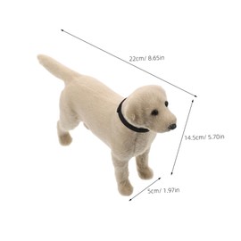 Abaodam Realistic Labrador Detailed Miniature Animal Figurine Unique Home Decor Birthday Present for Dog Lovers Craftsmanship Lifelike Design