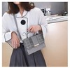 PIENSE Women's Mini Shoulder Bag Handbag 2-Way Small Plaid PU