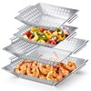 Mifoci 4 Pcs Grill Baskets for Outdoor Grill 14.17'' 9.65''