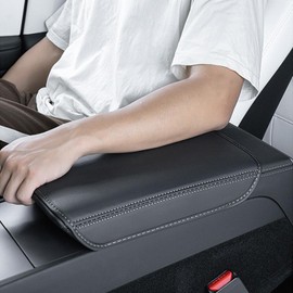 Fundas de protección para reposabrazos de coche, consola central, fundas de cuero, accesorio interior de automóvil, protector de consola de enebro de 3 años